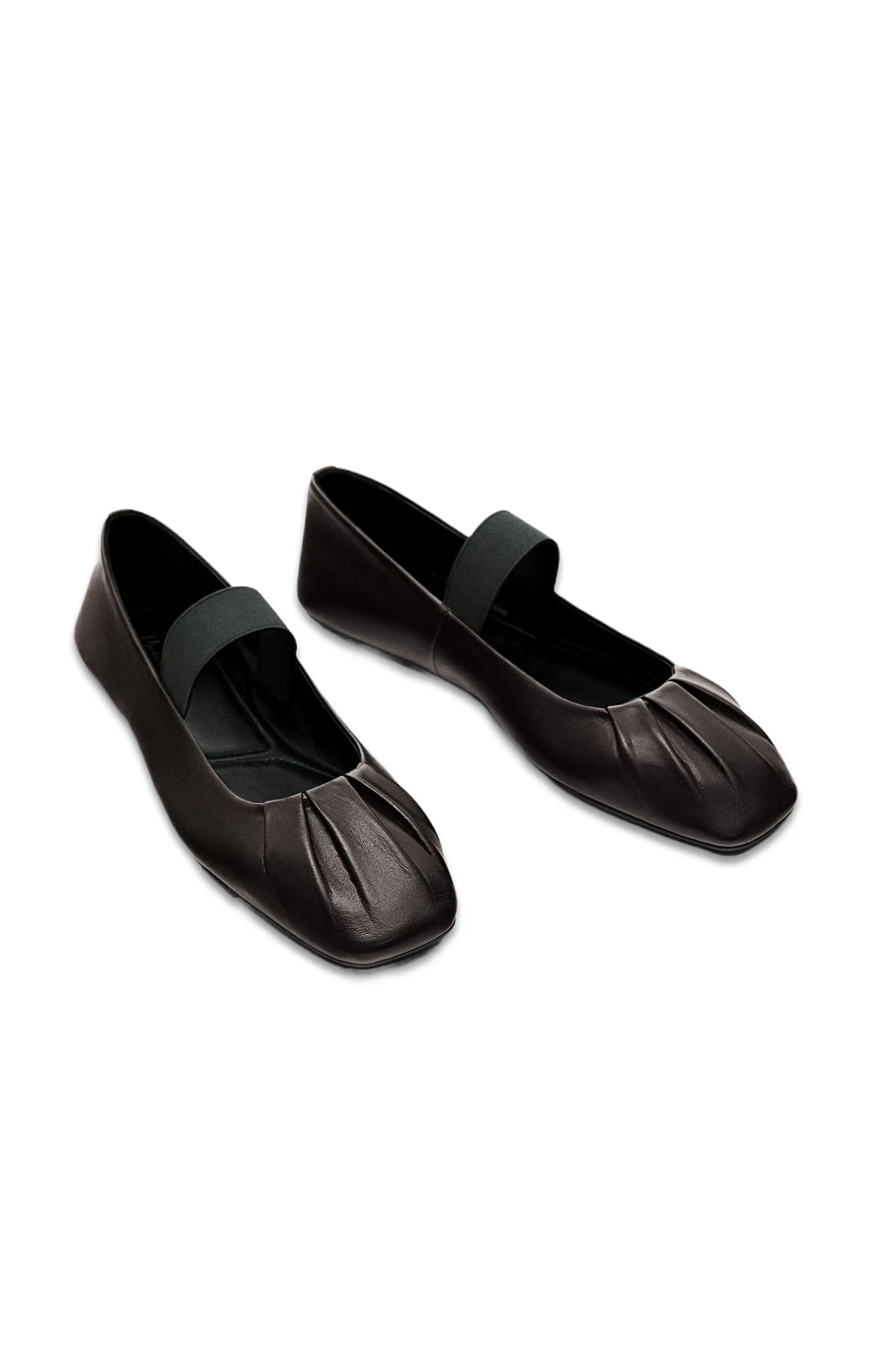 Gathered Stretch Ballet Flats