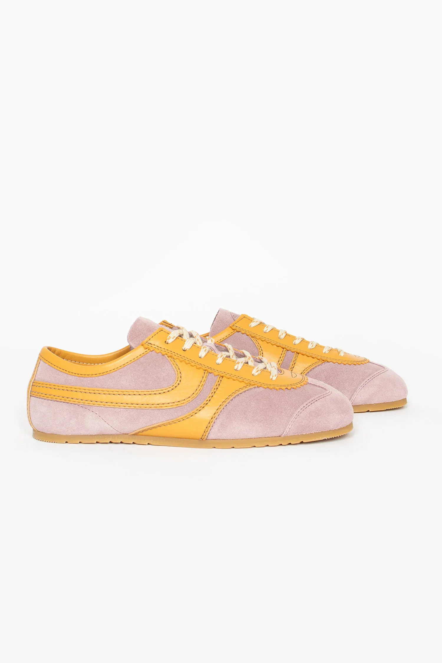 Marathon Suede Sneakers Blush